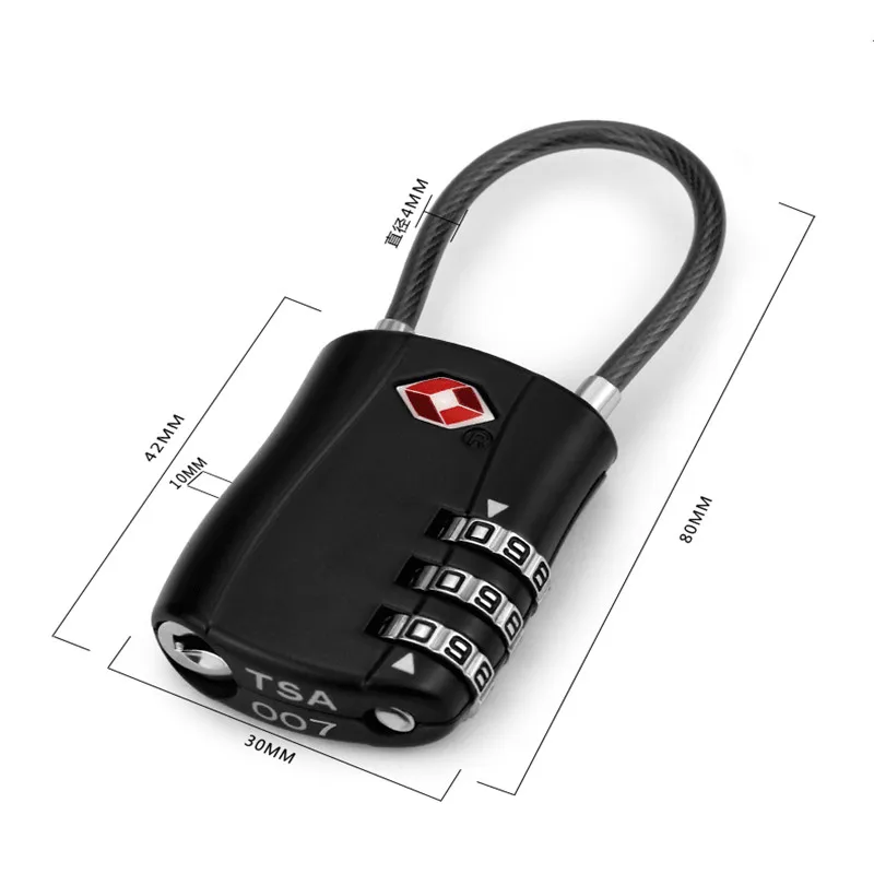 JULY'S SONG TSA Luggage Lock And Customs Lock New Smart Combination 3 Digit Zinc Alloy Convenient And Firm Password lock JULY'S SONG TSA Luggage Lock And Customs Lock New Smart Combination 3 Digit Zinc Alloy Convenient And Firm Password lock