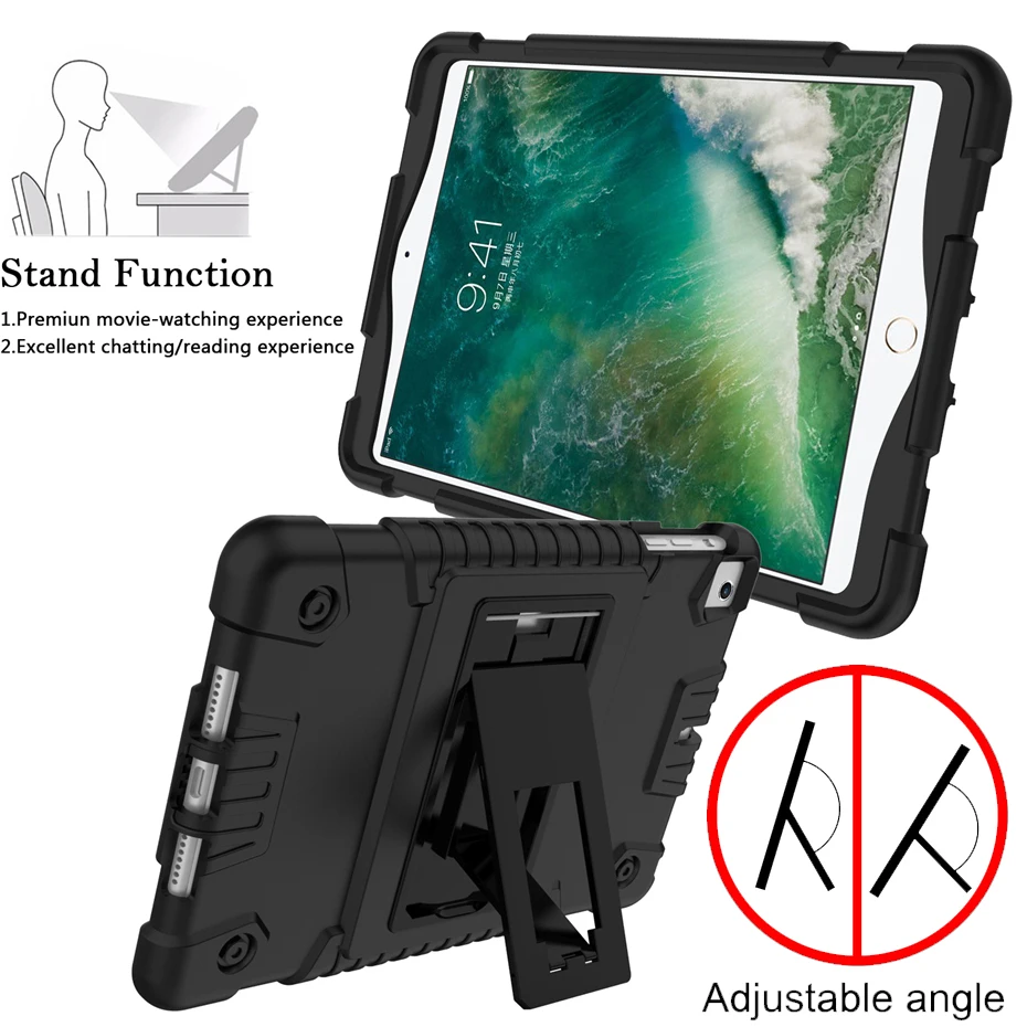 Силиконовый чехол для ipad mini 5 2019 4 3 2 1 7 9 '' подставка планшета защитный