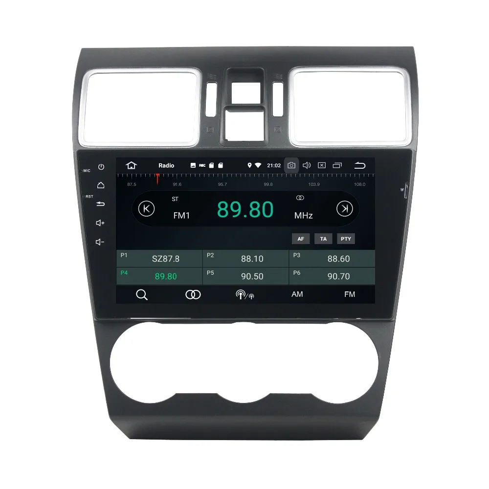 Perfect OTOJETA Android 8.0 car DVD octa Core 4GB RAM 32GB rom IPS screen multimedia player for SUBARU WRX 2016 head units BT recorder 5