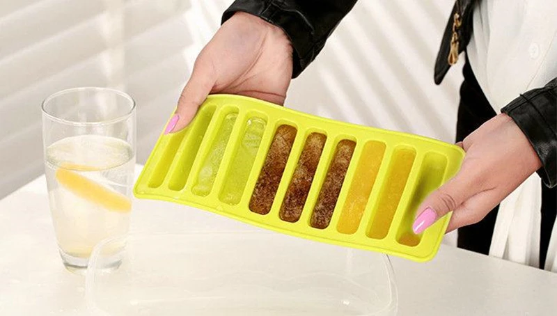 8 расцветок Еда Класс силиконовая форма для льда «Конфета», создатель прессформы DIY для хот-догов Ham для выпекания хлебобулочных изделий печенье "пальчики" льда инструмент для кубиков 13