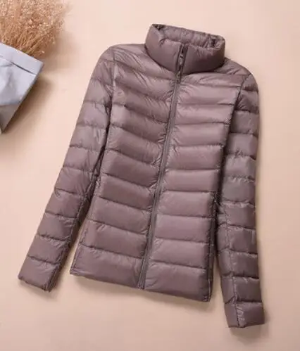 SEDUTMO зимние куртки размера плюс 4XL, женские пуховики, ультра-светильник, пальто на утином пуху, короткая куртка с капюшоном, весенние парки ED658 - Цвет: khaki