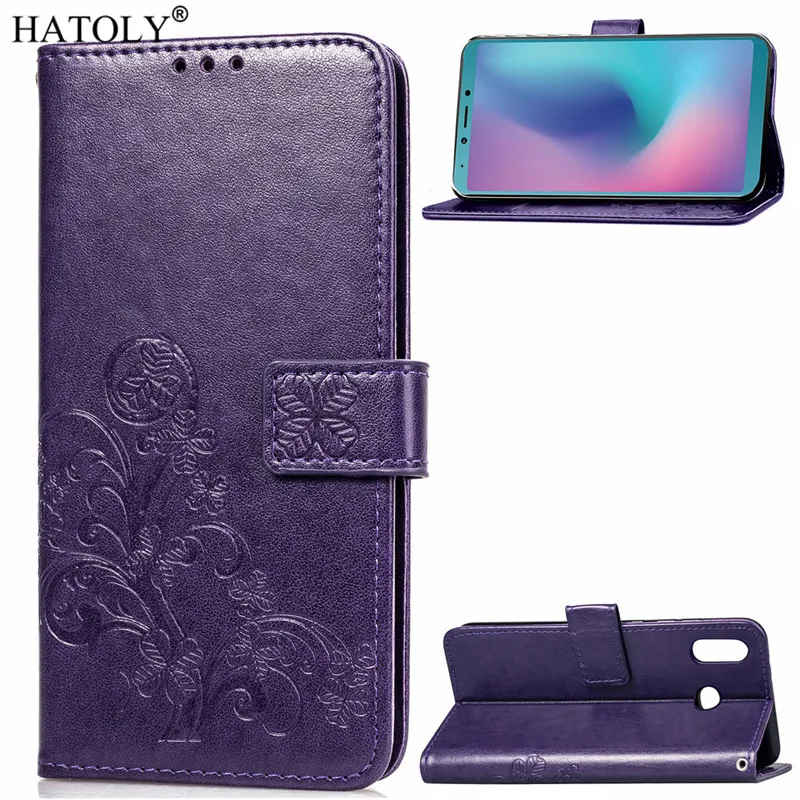 Phone Case For Samsung Galaxy A6S Cover Flip Case For Samsung Galaxy A6S Case Silicone Leather Wallet Phone Case For Samsung A6S