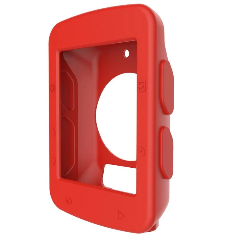 Protective Shell Frame for Garmin edge 520 GPS Cycling Computer Bicycle Accessories Watch Case Cover Soft Silicone TPU Colorful - Color: Red