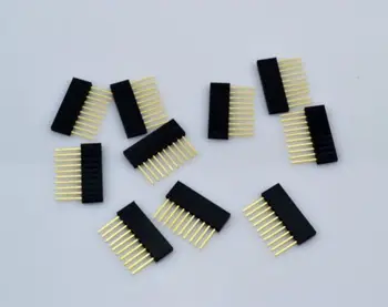 

100pcs 10Pin 2.54 Female Stackable Tall Pin Header Connector Socket