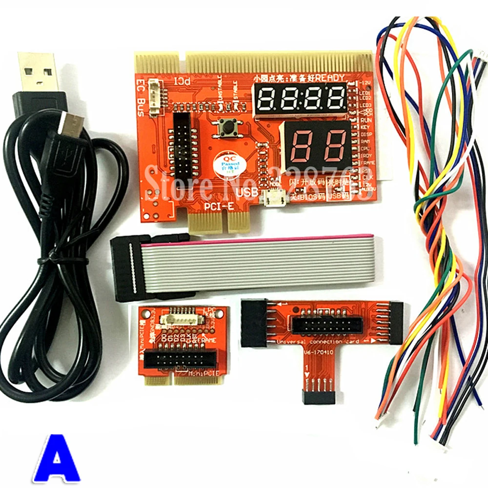 

Upgraded KQCPET6 V6 7 in1 Laptop And Desktop PC Universal Diagnostic Test Debug King Post Card Support for PCI PCI-E miniPCI-E