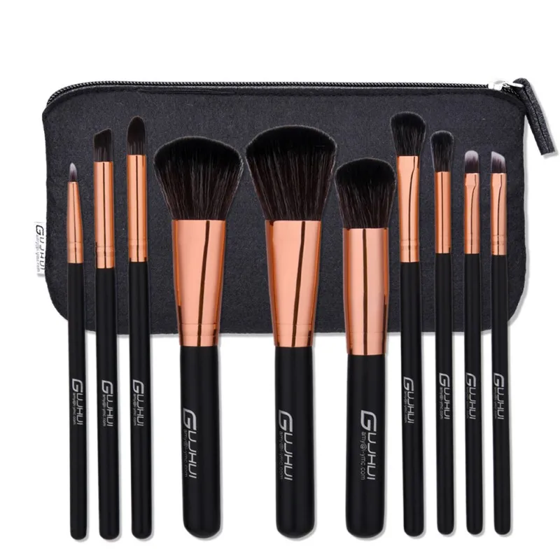 

10pcs Makeup Brush Set New Maquillage Beautiful Powder Blush Eyeshadow Make Up Brushes with A Bag