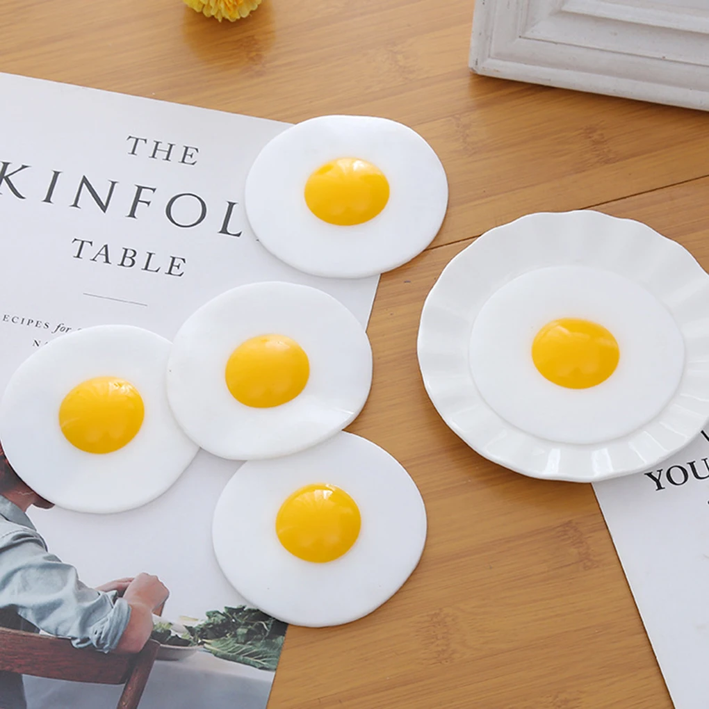 

1PC Lovely Fried Egg Relieve Stress Toys Omelette Anti-stress Adults Kids Healing Toy Pressure Reliever Relief