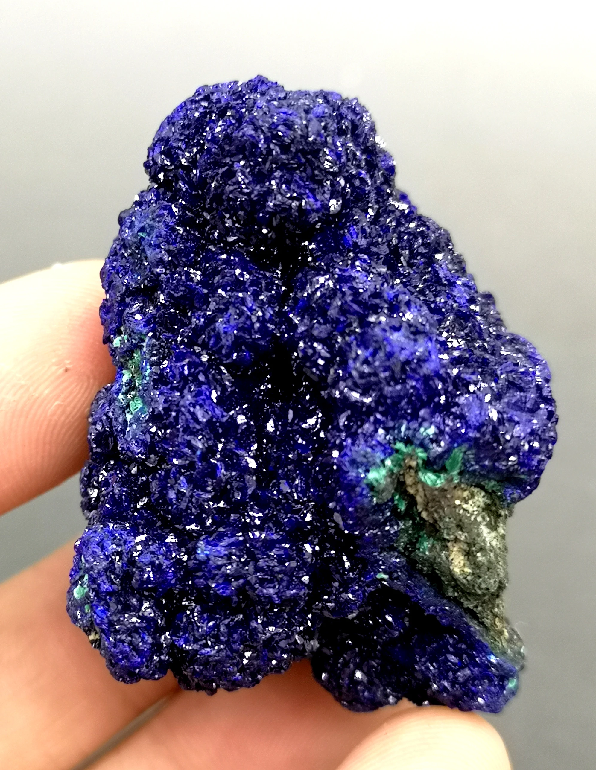 

Best! 48g Natural stone shiny azurite and malachite symbiotic mineral crystal specimens Stones and crystals from China