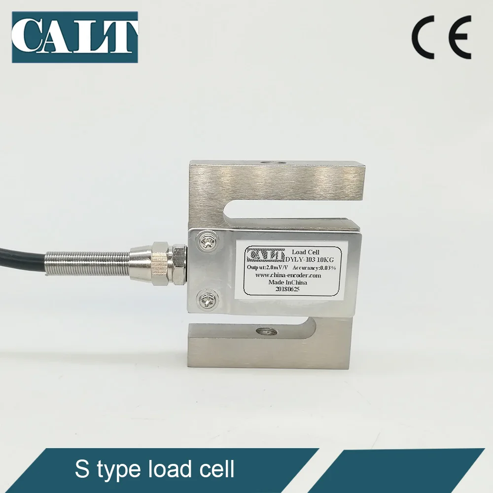 

CALT S type load cell 1 Tons 2 Tons 5 Tons Pull and Push Force Measuring Sensor Stainless Steel DYLY-103