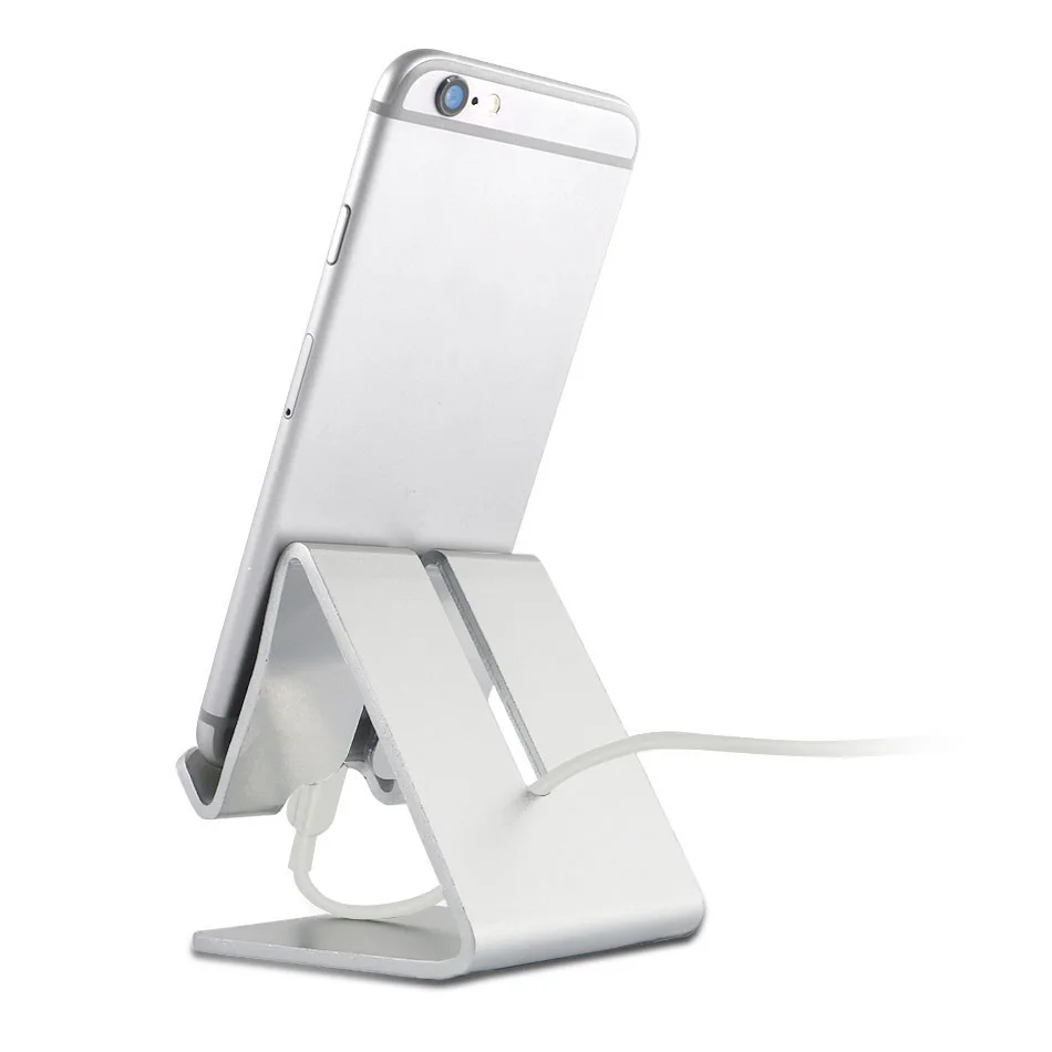 YeeSite Universal Aluminum Metal Mobile Phone Tablet Desk Holder Stand for iPhone 8 7 7Plus 6s 6 5s 5 Cellphone for Kindle Ebook
