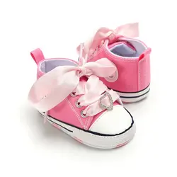 Дышащие атласные Нескользящие кроссовки на шнуровке для маленьких мальчиков и девочек, мягкие парусиновые классические спортивные