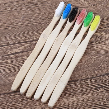 

Natural Pure Bamboo Toothbrush Portable Soft Bristles Travel Tooth Brush Eco Friendly Brushes Dental Oral Cleaning Care dropship