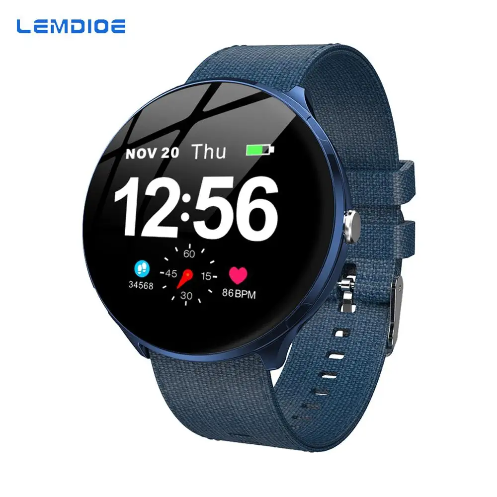 

LEMDIOE IPS full touch screen sport smart watch men women IP67 waterproof Blood pressure Oxygen fitness tracker couple watch
