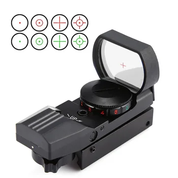 comprar Red Dot Scope 11mm / 20mm Ferroviário Riflescope Reflexivo óptica Mira Caça Rifle Airsoft Tático Sniper Acessórios