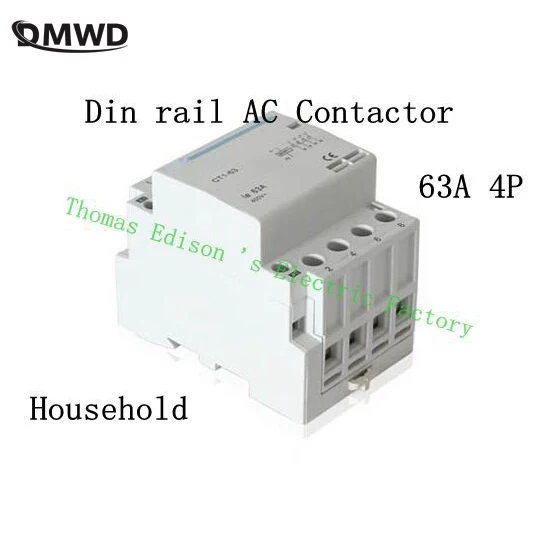 

auxiliar de partida KOHTAKTOP CT1 CT1-63 63A 4P 220V 230V 50or60HZ Din rail Household AC Contactor Starter