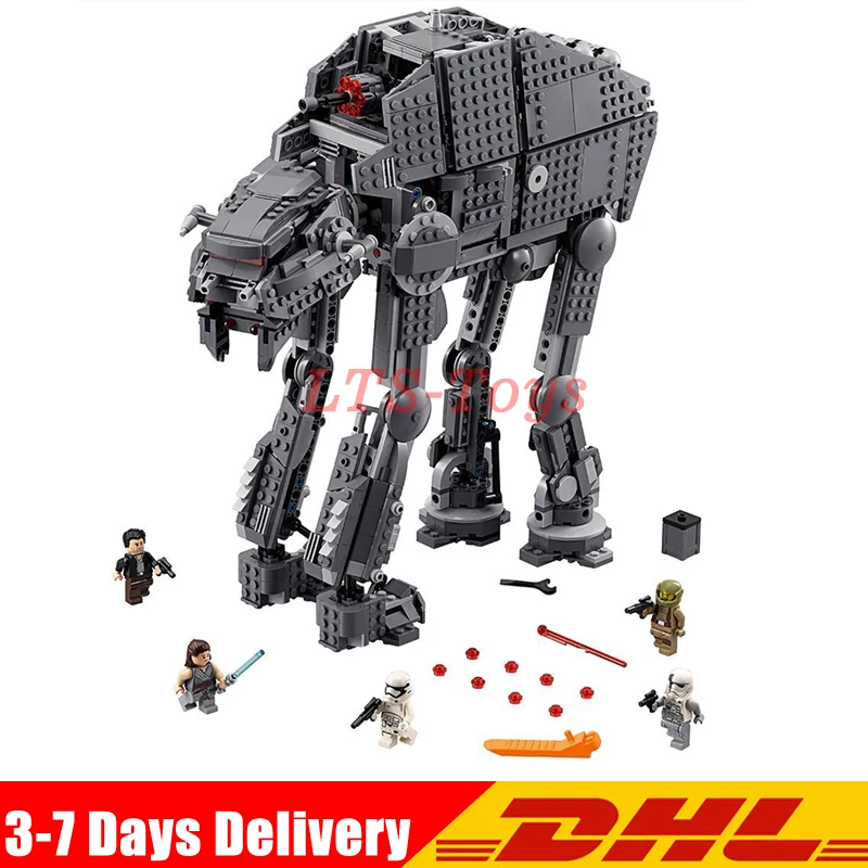Lepin 05130 The First Order Heavy Assault Walker Set 1541Pcs Star Plan Series Building Blocks Bricks Wars Gifts LegoINGLY 75189