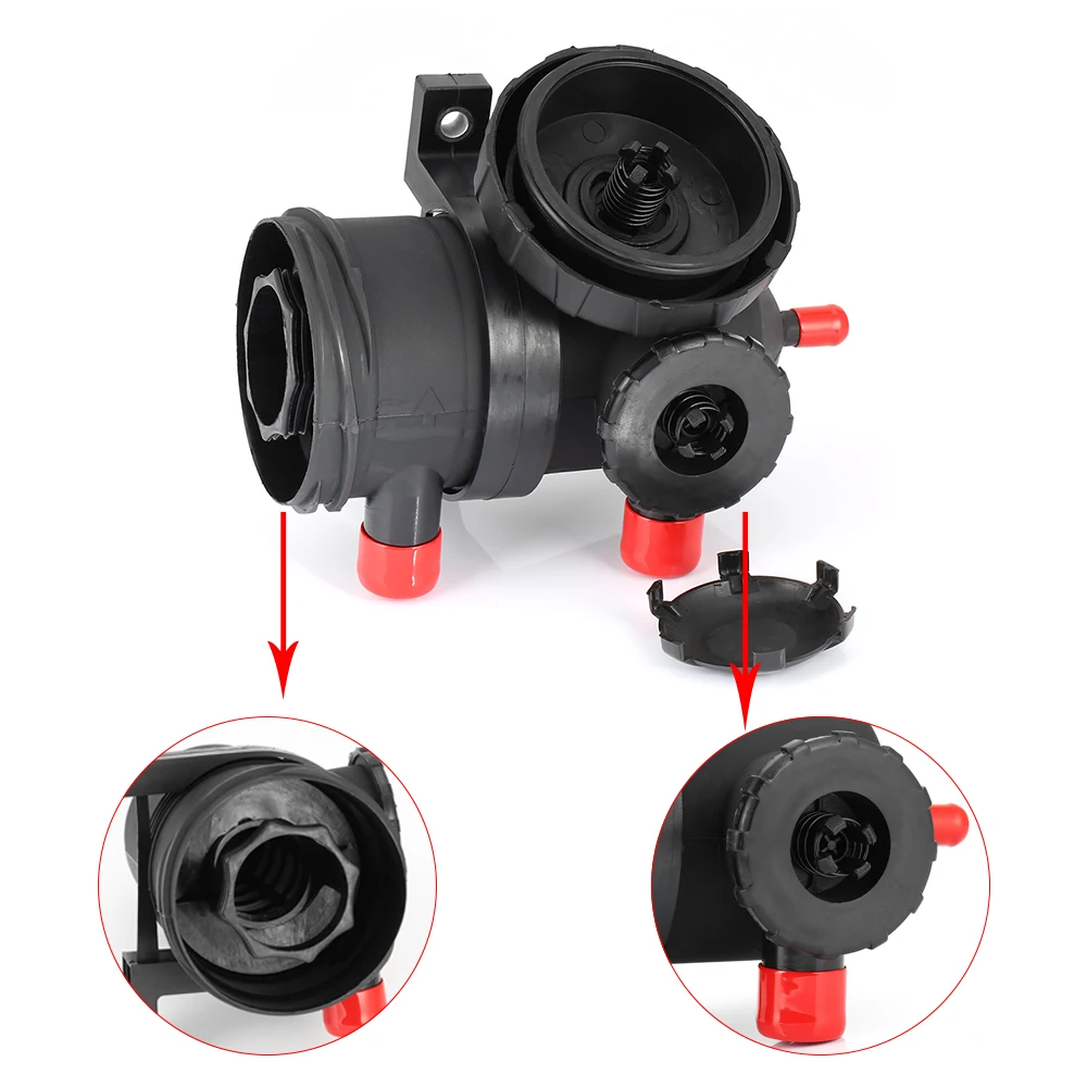 Tanie Oleju Separator powietrza pojemnik do ściągania oleju filtr ze stali nierdzewnej ze stali element do wentylacji skrzyni korbowej 3931030955 powietrza układ dolotowy