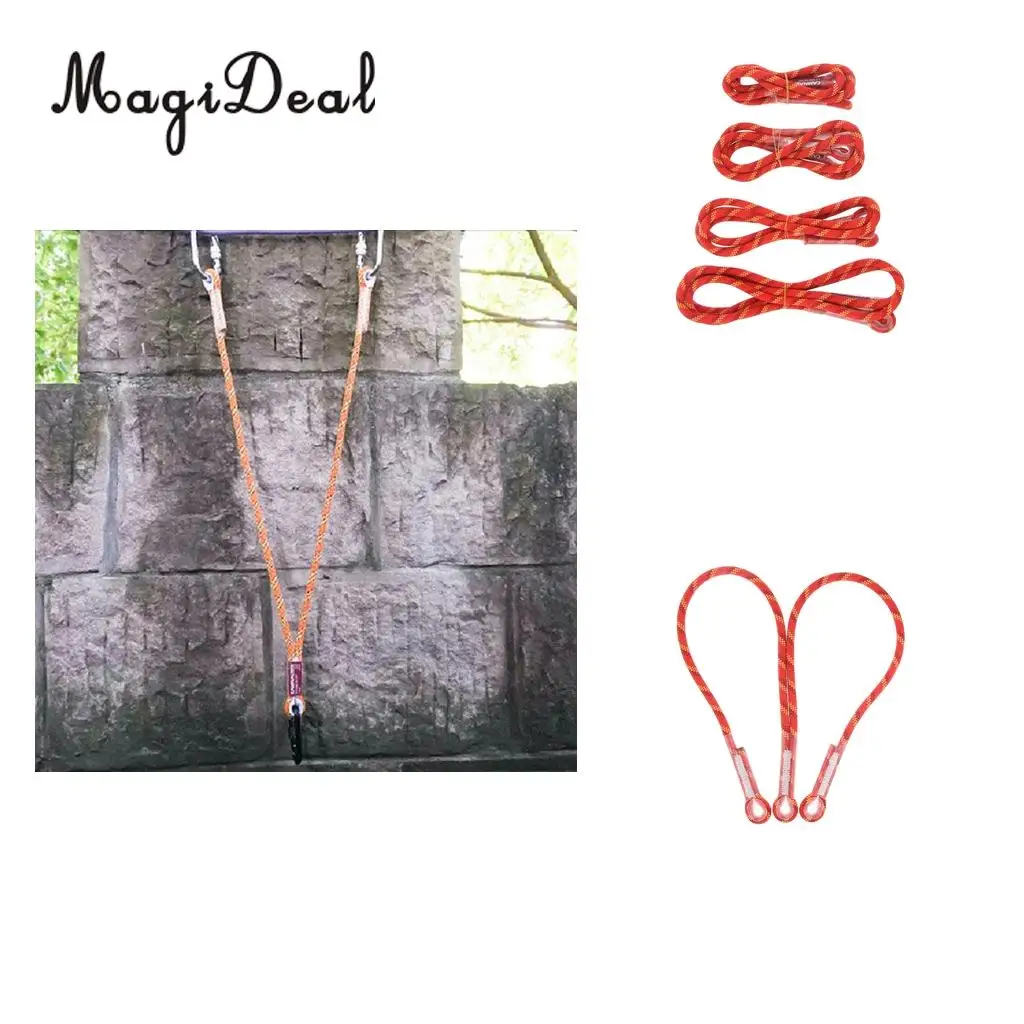 10.5mm Rock Climbing Pre-sewn Eye-to-Eye Prusik Loop Nylon Friction Hitch Cord Rope Caving Rescue Mountaineering Equipment
