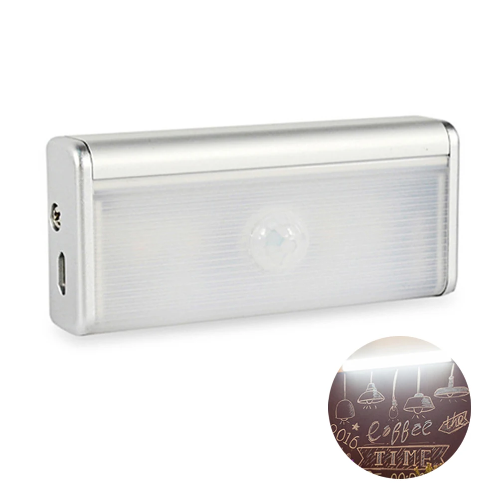 

4LEDS For Home Decoration Hallway Night Lamp Cabinet Light Pathway Energy Saving Wireless Magnetic Motion Sensor Body Induction