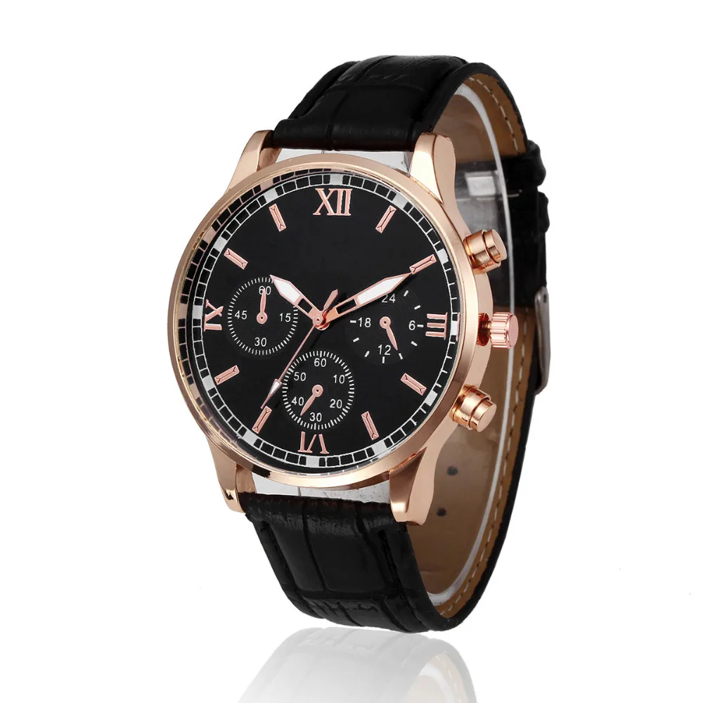 men font b watch b font 2017 MALE TOP HOT SALE relogio Retro Design Leather Band
