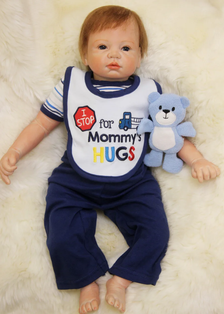 Otarddolls kawaii мальчик Кукла reborn игрушки для детей ручной работы 22 дюйма Милый силикон