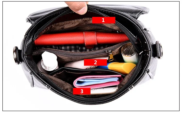 MJ Women Leather Crossbody Bag Female PU Leather Crossbody Handbag Fashion Tassel Messenger Bag Ladies Small Shoulder Bags (4)
