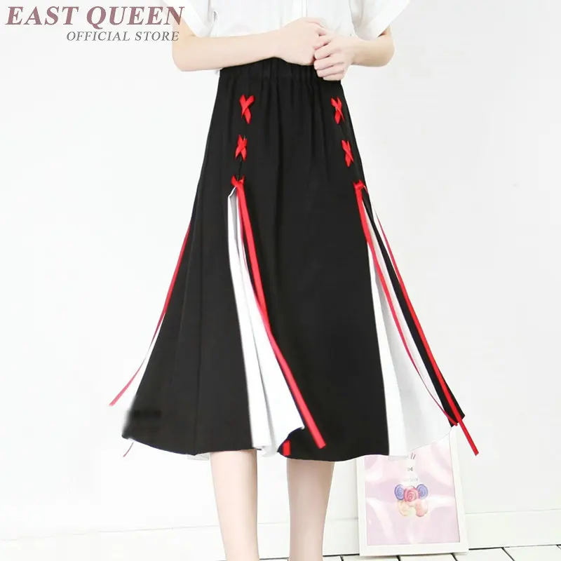Womens skirts new arrival 2018  Patchwork  Vintage fashion skirt sexy clothes women elastic pleated chic skirt  AA3679 Y A