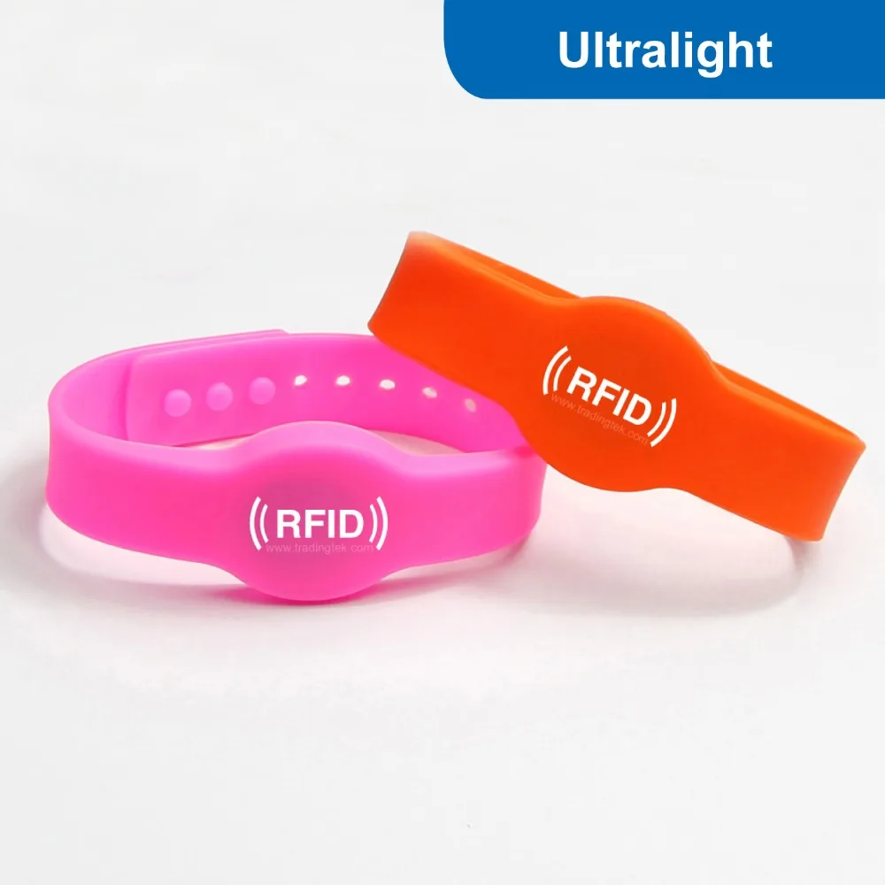 WB04 RFID Silicone Wristband NFC bracelet Tag for swimming pool IC Tag