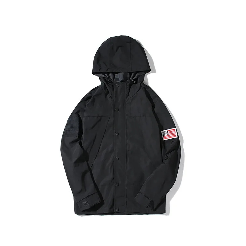 Best Version 1:1 Classic Box Bogo Logo US Flag Embroidery Women Men Jacket Coat Hiphop Streetwear Men Jacket Windbreaker