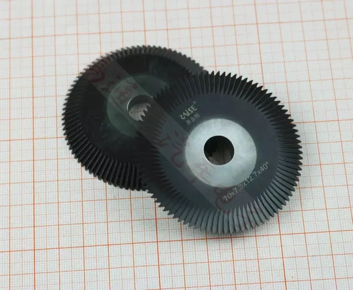 

Raise 0011B TiN coating angle milling cutter 70x7.3x12.7x90T for copper and iron key cutting