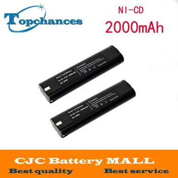 

2PCS 9.6V 2000mAh Rechargeable Battery Replacement Power Tools Battery for Makita Mak 9000 9001 9002 9033 9034 632007-4 Ni-CD