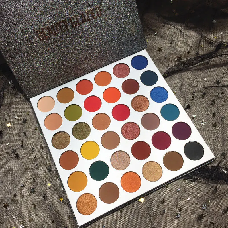 

Beauty Glazed New 36 Colors Eyeshadow Highlighter Shimmer Make up Pigment Eye Shadow Matte Glitter Long Lasting Palette Cosmetic