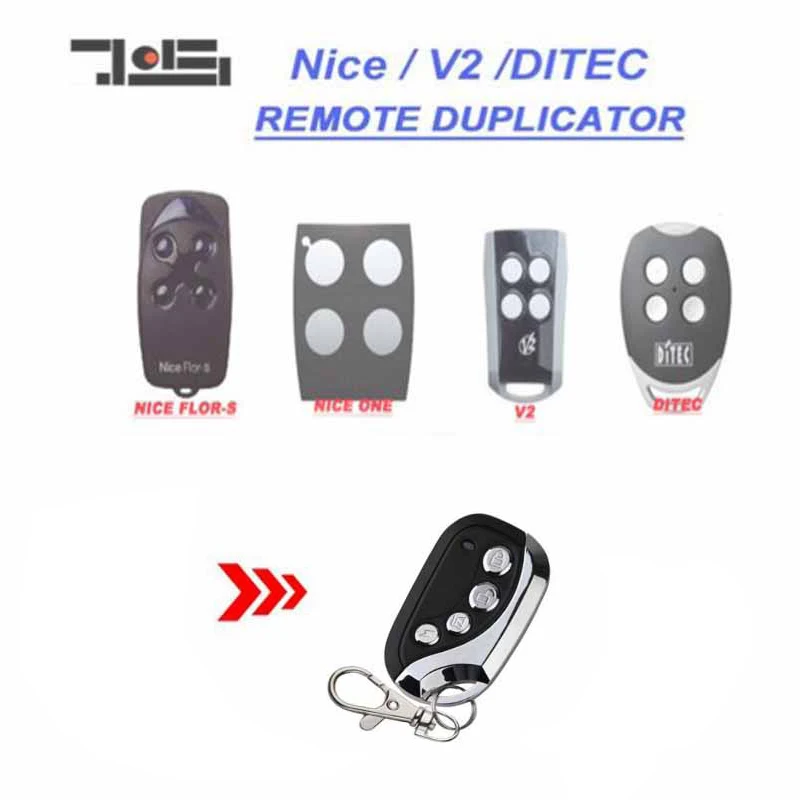 

1pcs FOR V2, Ditec GOL4, Nice Flors, Nice One Remote Control duplicator 433.92MHz