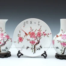 Цзиндэчжэнь керамическая ваза современной моды пастели, ваза 1 предмет украшения