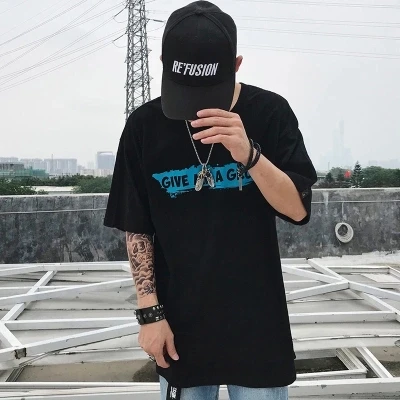 Белая футболка хлопок мужские Топы Harajuku японский принт белый хип хоп 2018 лето мода