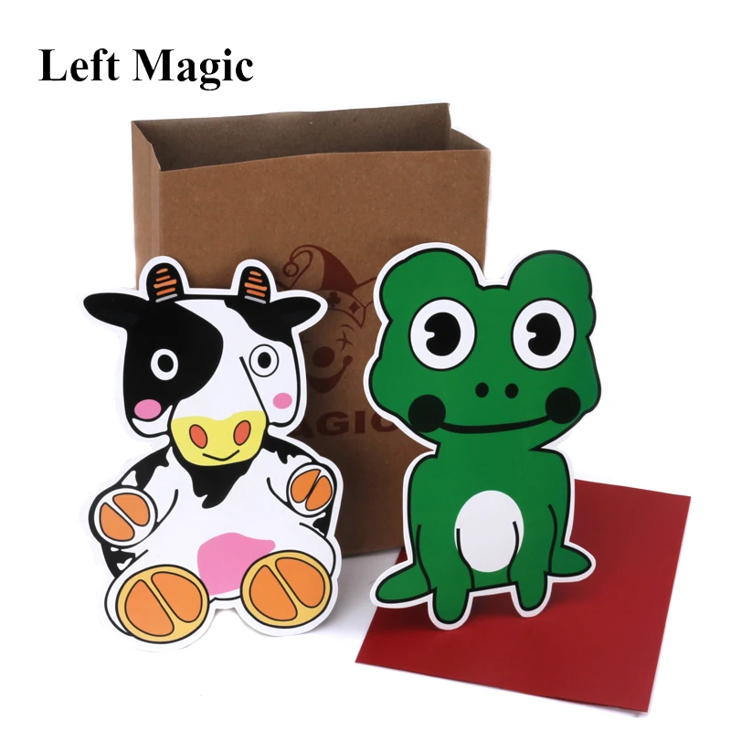 "1 Set Children Educational Cow And Frog Magic Tricks Cows Small Cute