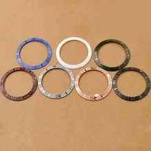 Часы Запчасти, 38 мм Рамка подходит для 40 мм SUB автоматические часы 7 цветов Часы вставкой для мастеров часы Большой Марка обрамление часы