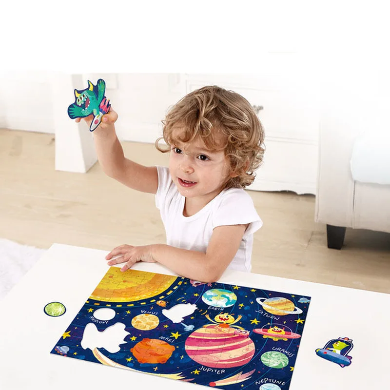 

96 Pcs of Luminous Puzzle Children Early Education Educational Toys Intellectual Development Exercise Hands and Eyes Kids Toys