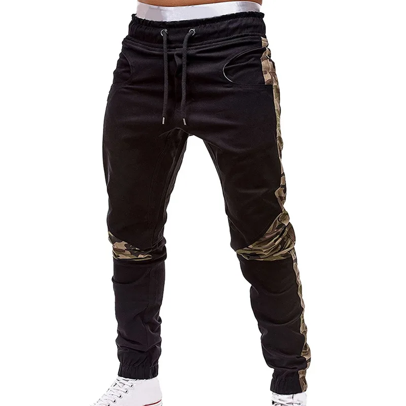 Laamei мужские s джоггеры Брендовые мужские брюки осенние повседневные камуфляжные сшитые брюки хип-хоп спортивные брюки хаки большой размер 4XL
