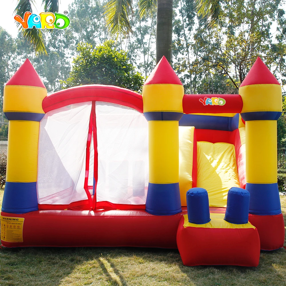 

YARD 4x3.8x2.5m Inflatable Bounce House Kids Inflatable Games With Slide PVC Oxford Bouncy Castle With Blower Funny Trampoline