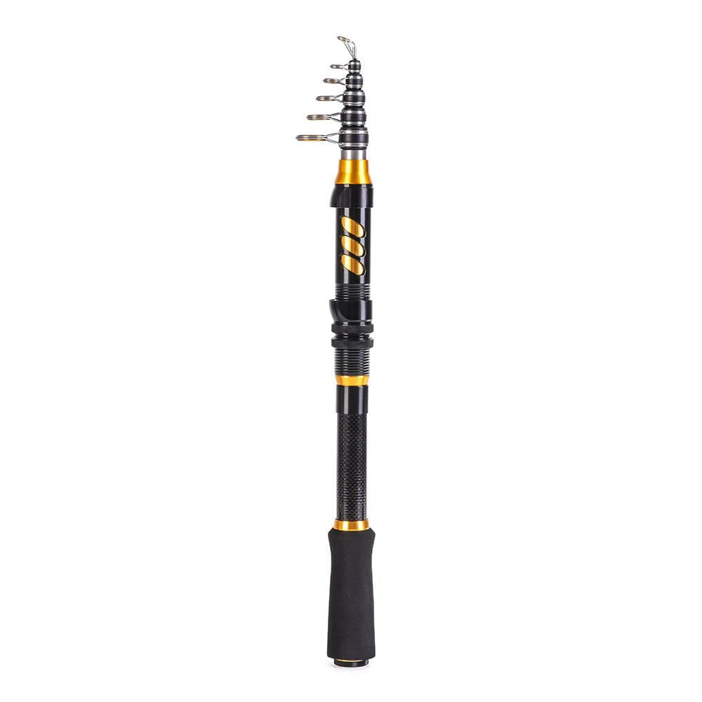 Kits de Pesca Haste de Liga de Alumínio de Fibra de Carbono Vara de Pesca e Molinete Carretel de Pesca Telescópica Molinete Pesca Grupo - 1.8 2.1 2.4 m 1.5 16 High Quality Esporte e Lazer