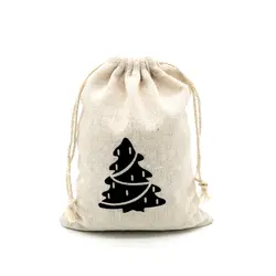 Симпатичные ручной хлопок мешки Drawstring 5 шт./лот 15x20 см Сумки на завязках для путешествий мешки сухой хлопок белье маленькие тканевые сумочки