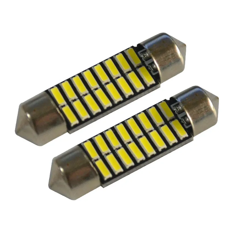 10cs гирлянда 31 мм 36 мм/39 мм/41 мм светильник 70MA c5w 16 SMD led 4014 автомобиля Купол Лампы для чтения авто лампы для автомобилей 12V