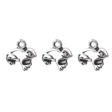 20 pc/lot 12*12mm alliage animaux charmes grenouille pendentif collier ras du cou Bracelet bijoux résultats accessoires Vintage charmes