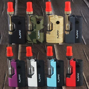 

Kingfish IMINI Box Mod Kit Thick Oil Cartridges Vaporizer e cigarette Kit 280mAh Box Mod imini Atomizer cbd Vape Preheat VV Mod