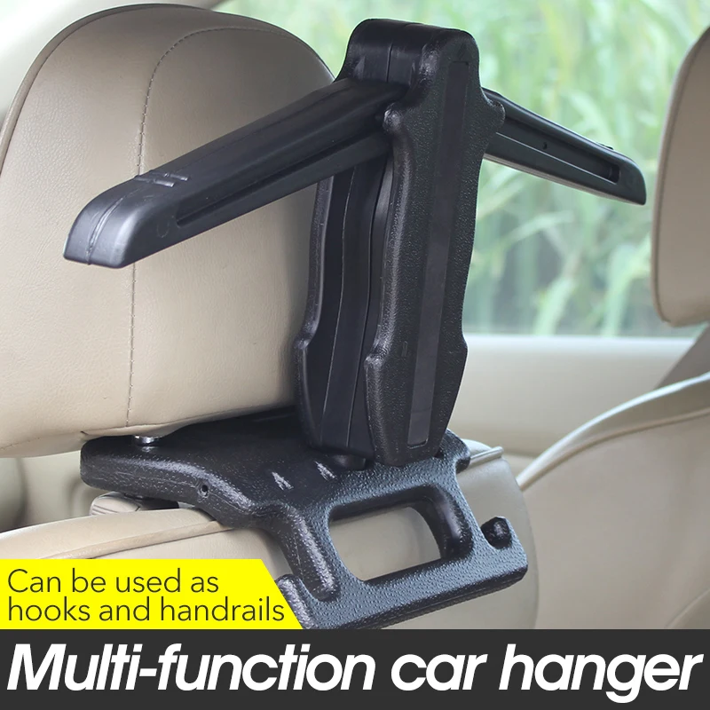 

Multi-functional Car foldable Detachable clothes hanger rack Seat hooks haken Safe Armrest handrail 5kg for Coat Suit bag