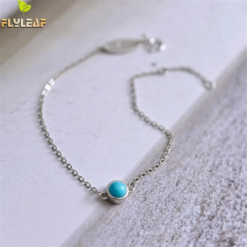 ORSA JEWELS Silver Bracelets Women Blue Topaz Adjustable Box Chain Round Stone Bracelet Sterling Silver 925 Jewelry OVSB03