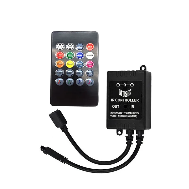 SMD 2835 комплект музыкального контроллера DC 12V RGB светодиодная лента|Светодиодные