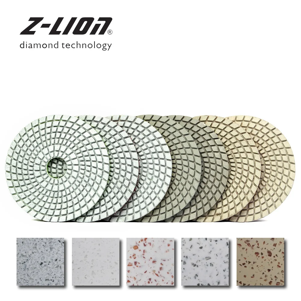 Z Leap 4 7 Pieces Diamond Polishing Pad For Artificial Quartz