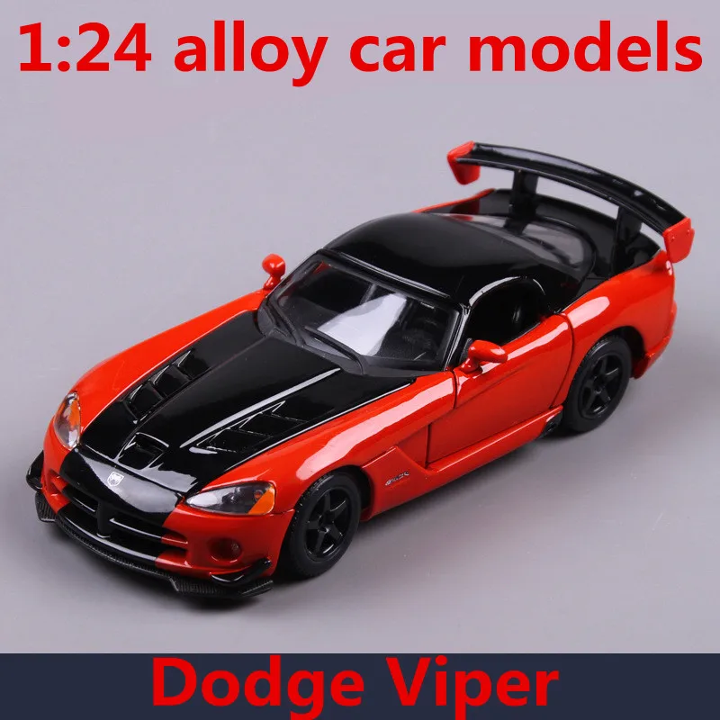 1 24 Alloy Car Models High Simulation Dodge Viper Srt Toy Vehicles 1 24 Alloy Car Models High Simulation Dodge Viper Srt Toy Vehicles Metal Casts Freewheeling Children S Gift Free Shipping